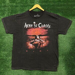 Alice In Chains Dirt Est 1987 Rock Band Mineral Wash T-Shirt Size Extra Large
